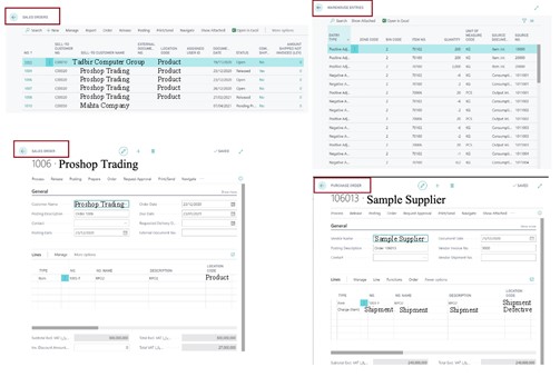 Business Central Sample Forms