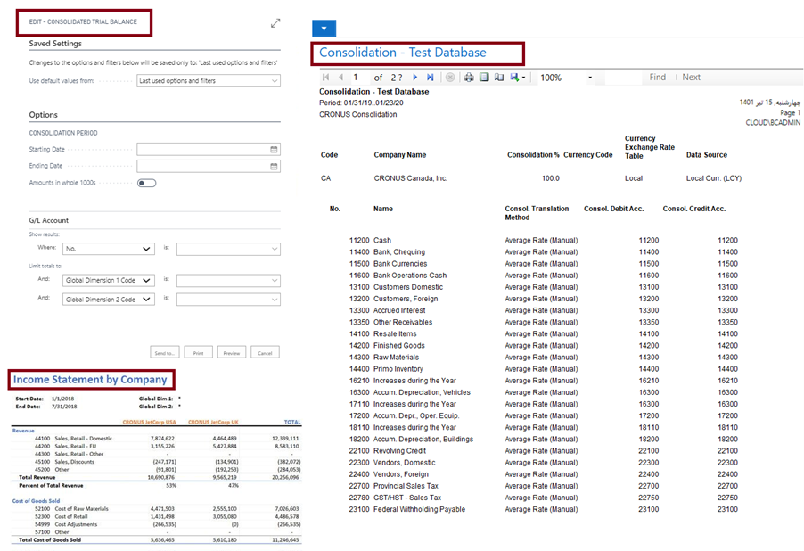 combined financial statements 